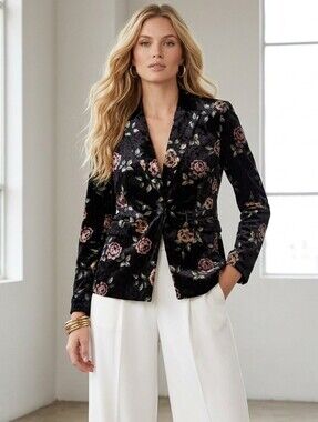 TAHARI Floral Blazer